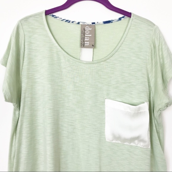 DOLAN LEFT COAST Colorblock Burnout Tshirt Medium Anthropologie Casual Tee - Picture 3 of 8